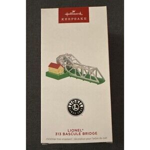 Hallmark 2024 Ornament Lionel® 313 Bascule Bridge Ornament With Light